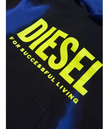 Diesel Boys Paint Effect Logo Hoodie Profitez des Offres !