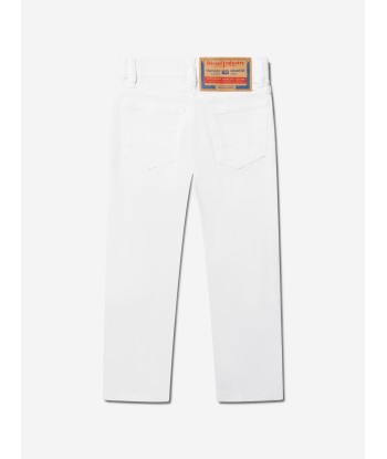 Diesel Boys 5 Pocket Jeans in White est présent 