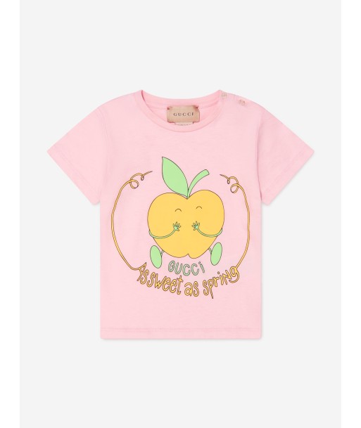 Gucci Baby Girls Apple T-Shirt in Pink votre restaurant rapide dans 