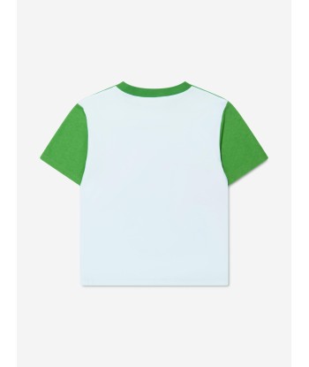 Gucci Kids Logo Print T-Shirt in Green Découvrez la collection