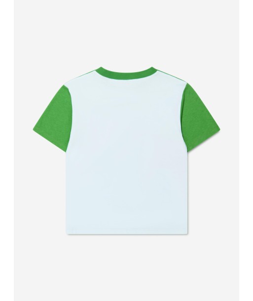 Gucci Kids Logo Print T-Shirt in Green Découvrez la collection