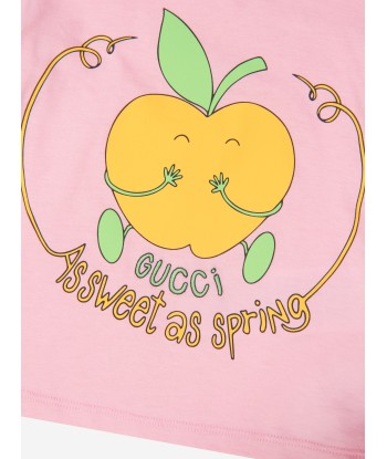 Gucci Baby Girls Apple T-Shirt in Pink votre restaurant rapide dans 