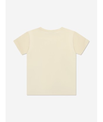 Gucci Boys Cat Print T-Shirt in Cream Véritable concentré