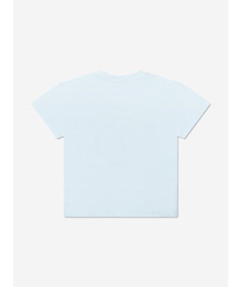 Gucci Baby Boys Logo T-Shirt in Blue Paris Déstockage Promo