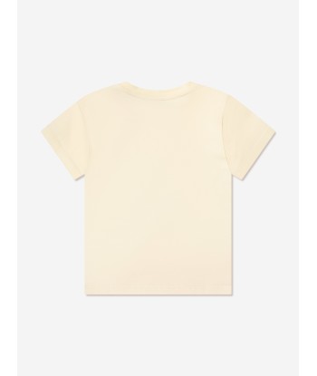 Gucci Baby Girls Kitten T-Shirt in Ivory pas cher