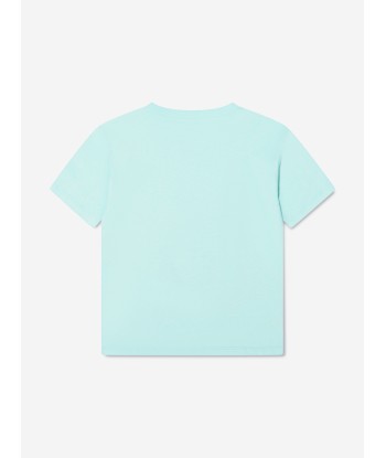 Gucci Girls Heart Print Logo T-Shirt in Blue vous aussi creer 