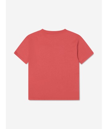 Gucci Girls Heart Print Logo T-Shirt in Pink la livraison gratuite