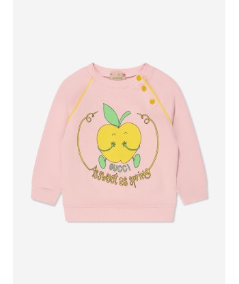 Gucci Baby Girls Apple Sweatshirt in Pink 2 - 3 jours ouvrés.