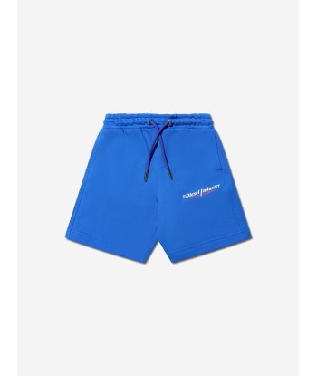 Diesel Boys Logo Jogger Shorts in Blue votre