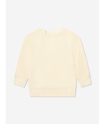 Gucci Baby Logo Print Sweatshirt in Cream Venez découvrir notre 