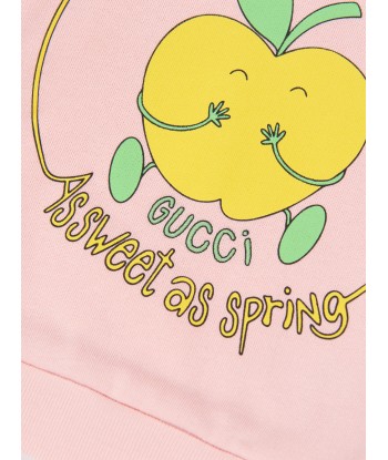 Gucci Baby Girls Apple Sweatshirt in Pink 2 - 3 jours ouvrés.