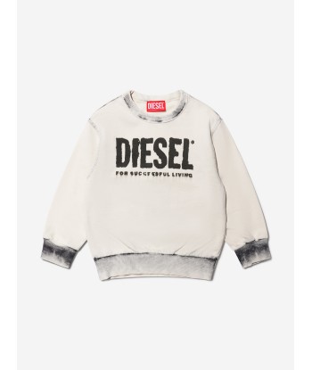 Diesel Boys Logo Sweatshirt in Grey de votre