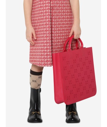 Gucci Girls Rubber GG Tote Bag in Pink soldes