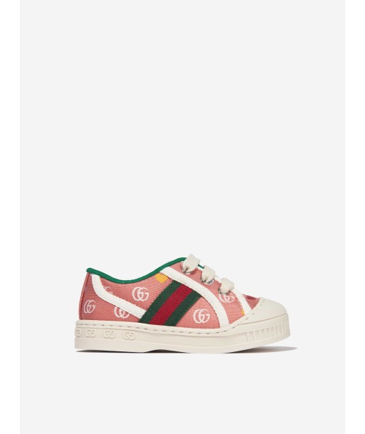 Gucci Girls GG Tennis Trainers in Pink paiement sécurisé