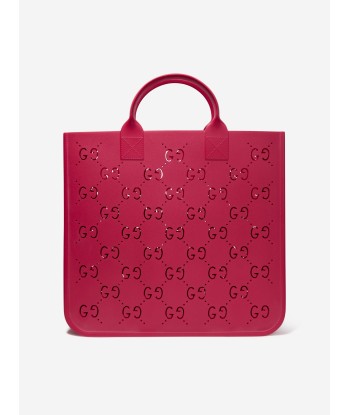 Gucci Girls Rubber GG Tote Bag in Pink soldes