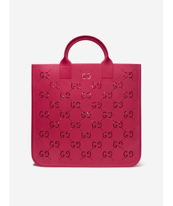 Gucci Girls Rubber GG Tote Bag in Pink soldes