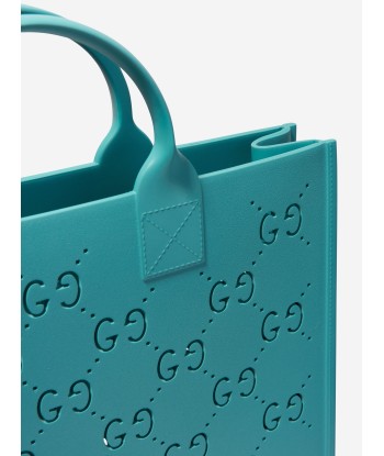 Gucci Girls GG Rubber Tote Bag in Blue Venez acheter