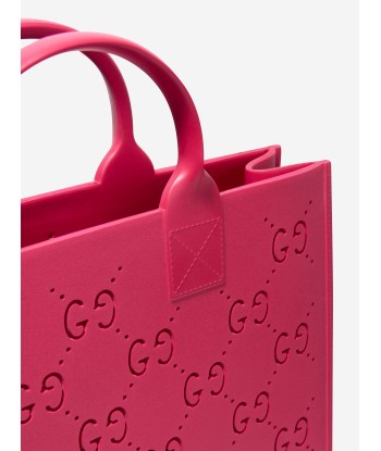 Gucci Girls Rubber GG Tote Bag in Pink soldes