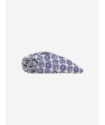 Gucci Girls GG Logo Headband in Blue Faites des économies