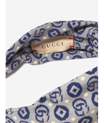 Gucci Girls GG Logo Headband in Blue Faites des économies