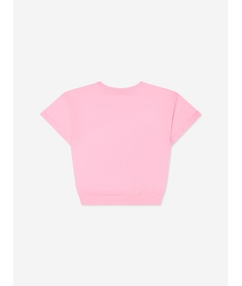 Gucci Girls Logo Print T-Shirt in Pink hantent personnes