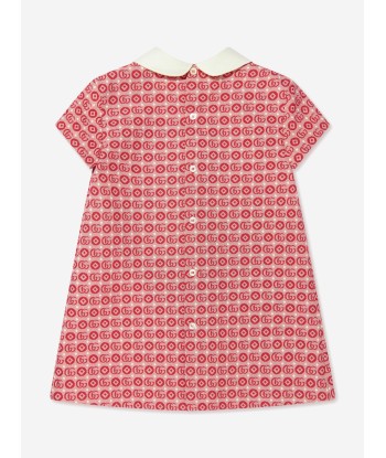 Gucci Girls GG Logo Dress in Red ouvre sa boutique