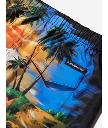 Dolce & Gabbana Boys Hawaiian Swim Shorts in Multicolour Les magasins à Paris et en Île-de-France