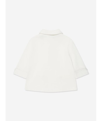 Gucci Girls Knitted Jersey Top in White des créatures d'habitude