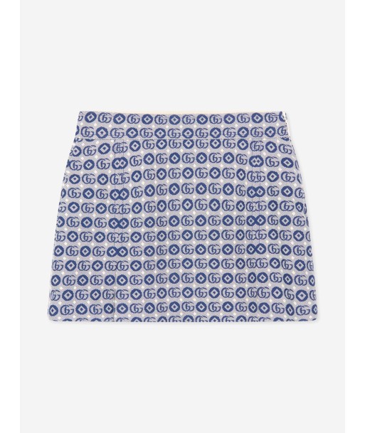 Gucci Girls GG Logo Skirt in Navy Le MVP de beaucoup