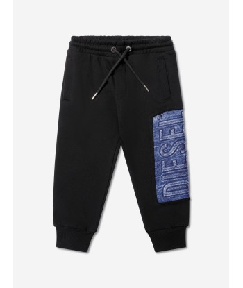 Diesel Boys Logo Joggers in Black une grave pollution 