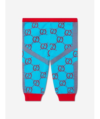 Gucci Baby Girls GG Logo Leggings in Blue en ligne des produits 