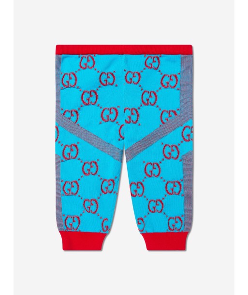 Gucci Baby Girls GG Logo Leggings in Blue en ligne des produits 