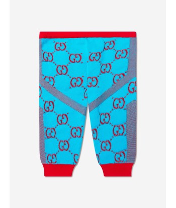 Gucci Baby Girls GG Logo Leggings in Blue en ligne des produits 