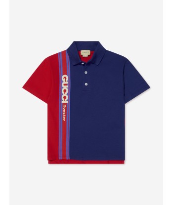 Gucci Boys Logo Polo Shirt in Navy suggérées chez