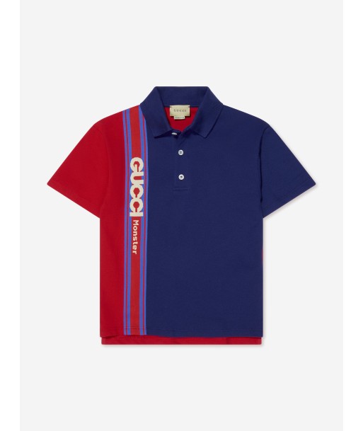 Gucci Boys Logo Polo Shirt in Navy suggérées chez