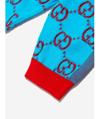 Gucci Baby Girls GG Logo Leggings in Blue en ligne des produits 