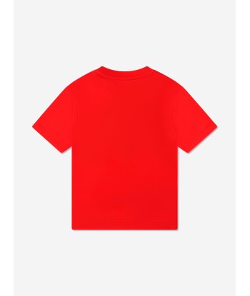 Diesel Boys Logo T-Shirt in Red Venez acheter