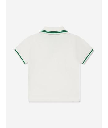 Gucci Boys Pocket Polo Shirt in White en stock