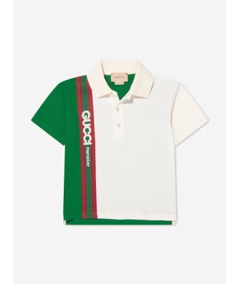 Gucci Baby Boys Logo Polo Shirt in Green Pour