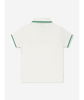 Gucci Baby Boys Logo Polo Shirt in White Profitez des Offres !