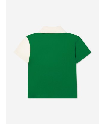 Gucci Baby Boys Logo Polo Shirt in Green Pour