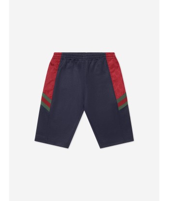 Gucci Baby Boys Bermuda Shorts in Navy en ligne des produits 