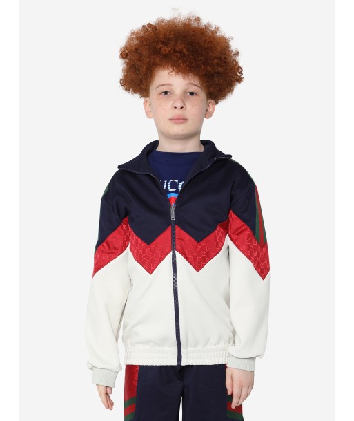 Gucci Boys Zip Up Top in Navy Dans la société mordern