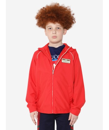 Gucci Kids Zip Up Jacket in Red votre restaurant rapide dans 