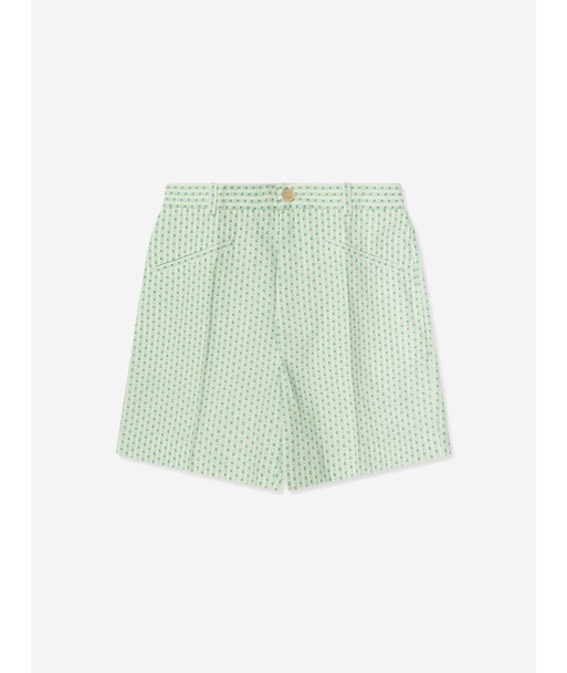 Gucci Boys Striped Bermuda Shorts in Green offre 