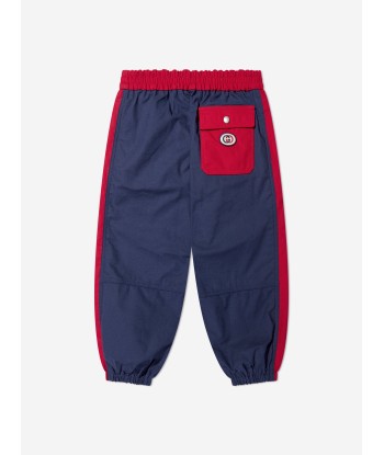 Gucci Kids Branded Joggers in Navy store