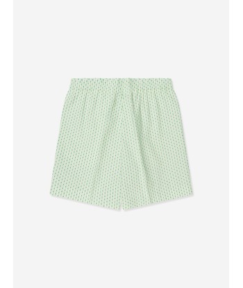 Gucci Boys Striped Bermuda Shorts in Green offre 