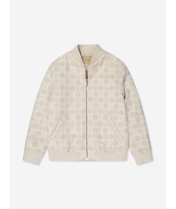 Gucci Boys Denim Bomber Jacket in Ivory Les êtres humains sont 