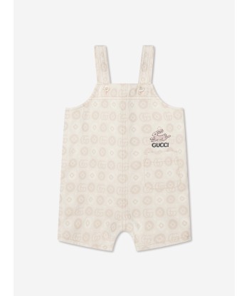 Gucci Baby GG Bunny Denim Dungarees in Ivory vente chaude votre 