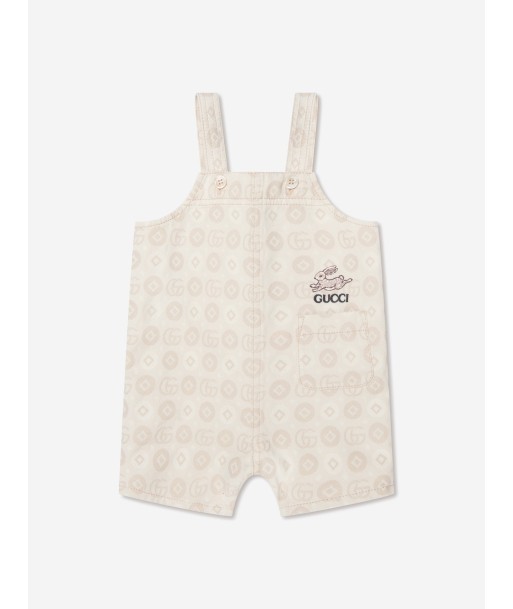 Gucci Baby GG Bunny Denim Dungarees in Ivory vente chaude votre 